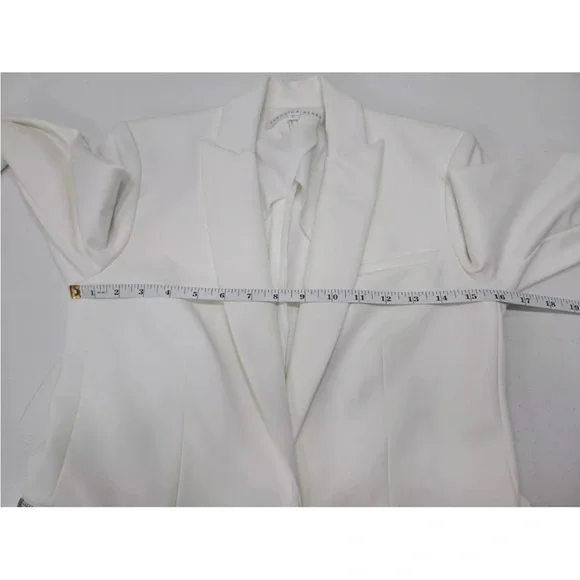 Veronica Beard Scuba Dickey Jacket Blazer White Size 0 Career Womens
